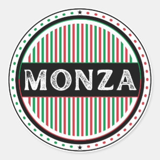 Monza City Pride Emblem – Italian Identity Classic Round Sticker