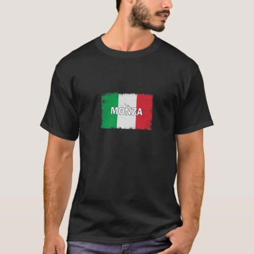 Monza _ Italy _ City With Italian Flag T_Shirt