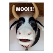 MOO-"40" IS SOMETHING TO MOO ABOUT TALKING COW (Front)