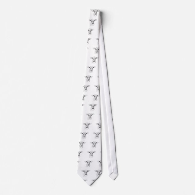Moo A Young Jersey Cow Neck Tie (Front)