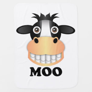 Moo - Baby Blanket Swaddle Blanket