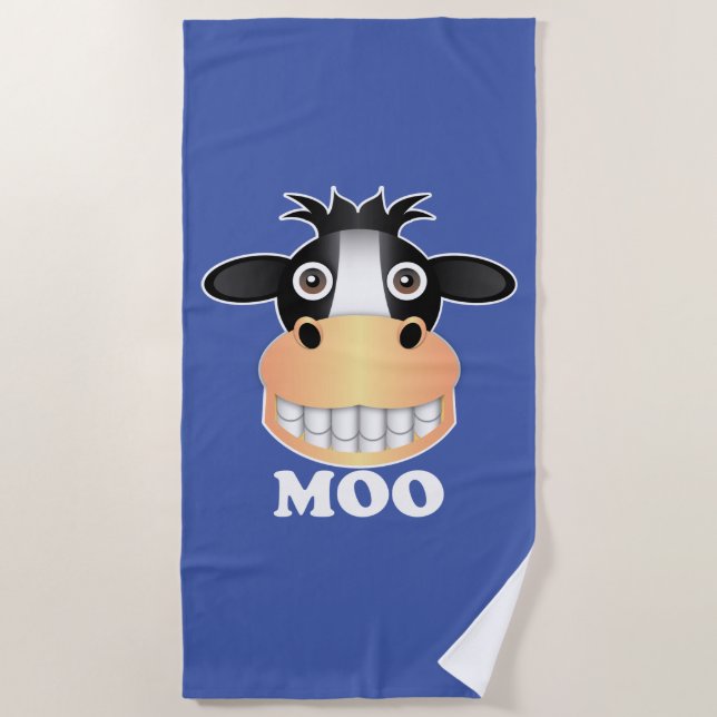 Moo - Beach Towel (Front)