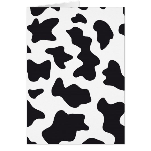 MOO Black and White Dairy Cow Pattern Print Gifts (Front)