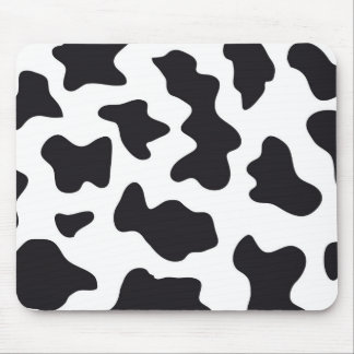 MOO Black and White Dairy Cow Pattern Print Gifts Mouse Pad