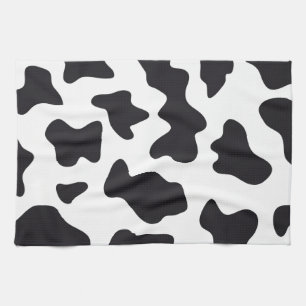 MOO Black and White Dairy Cow Pattern Print Gifts Towel