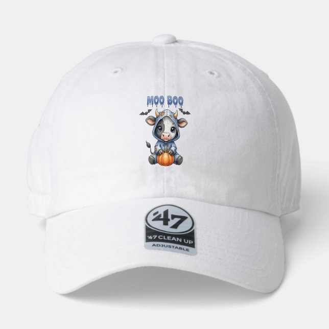 Moo Boo Halloween Cow 47 Brand Hat (Front)
