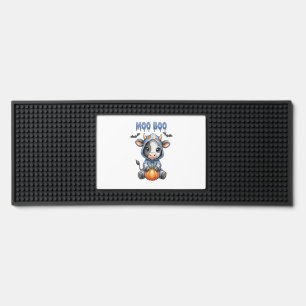 Moo Boo Halloween Cow Bar Mat