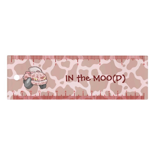 Moo Car 6 inch Ruler (Front)