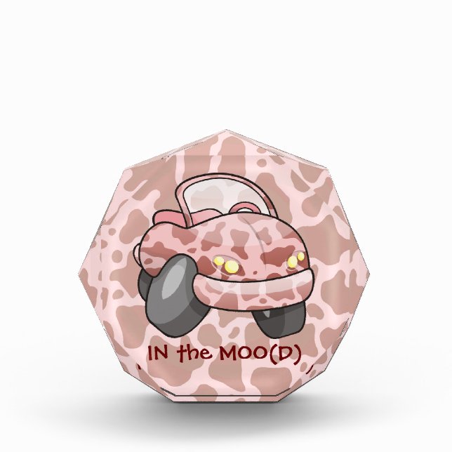 Moo Car Acrylic Award (Front)