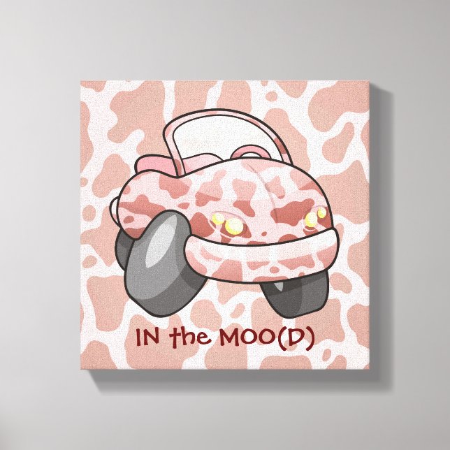 Moo Car Canvas Print (Front)
