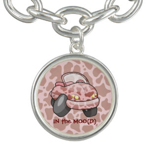 Moo Car Charm Bracelet