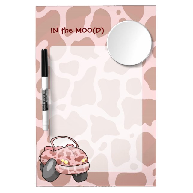 Moo Car Dry Erase Board With Mirror (Front)