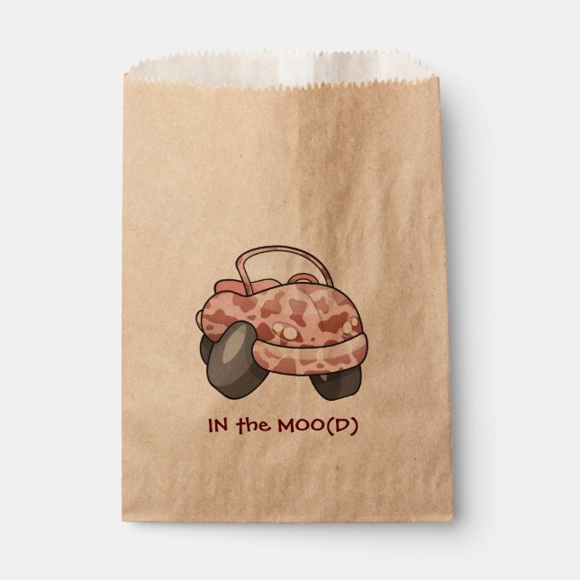 Moo Car Favor Bag (Front)
