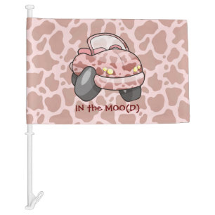 Moo Car Flag