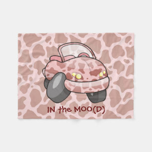Moo Car Fleece Blanket