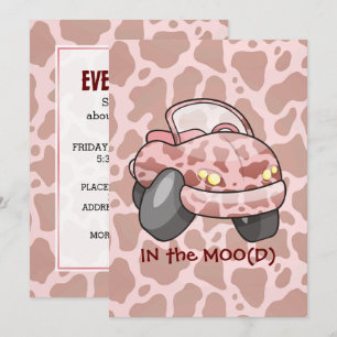 Moo Car Invitation