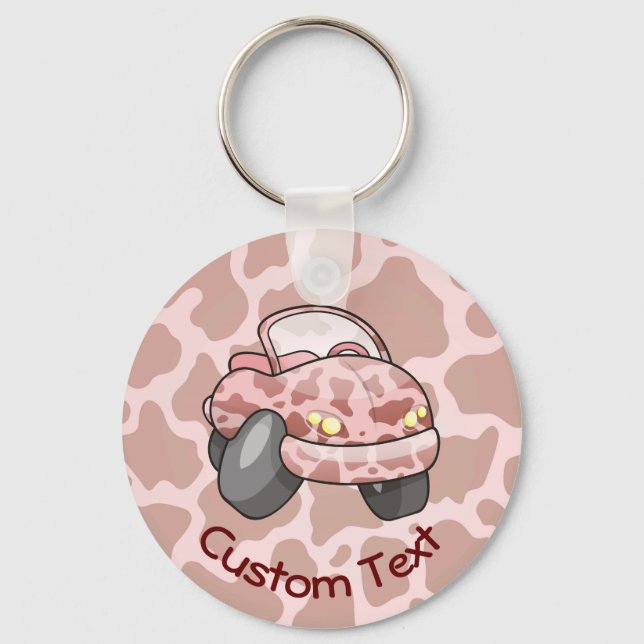 Moo Car Keychain (Front)