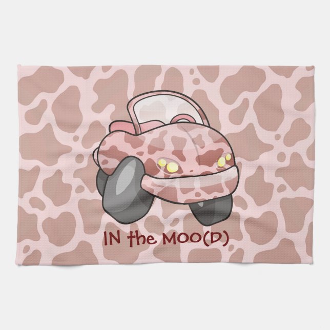 Moo Car Kitchen Towel (Horizontal)