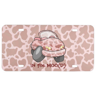 Moo Car License Plate