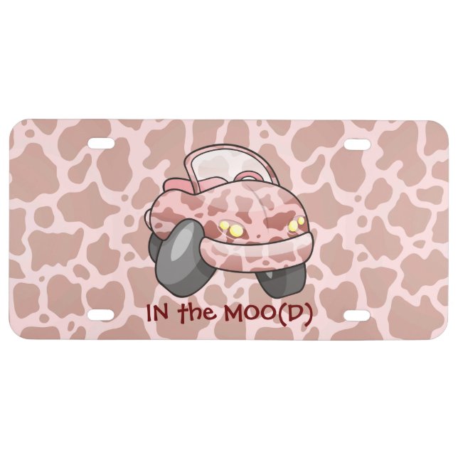 Moo Car License Plate (Front)