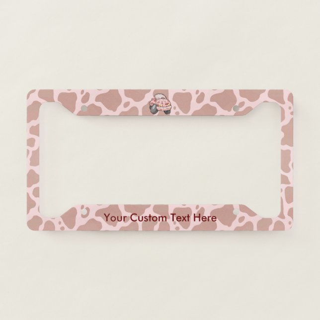 Moo Car License Plate Frame (Front)