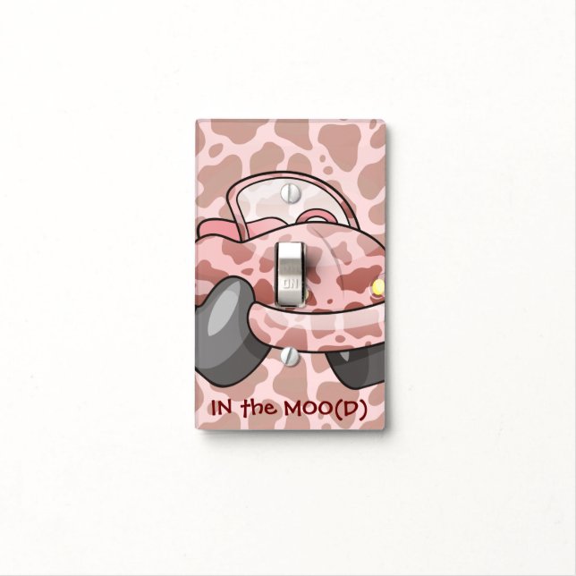 Moo Car Light Switch Cover (In Situ)