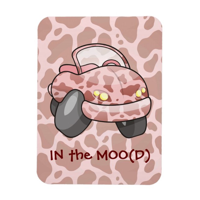 Moo Car Magnet (Vertical)