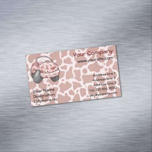Moo Car Magnetic Business Card
