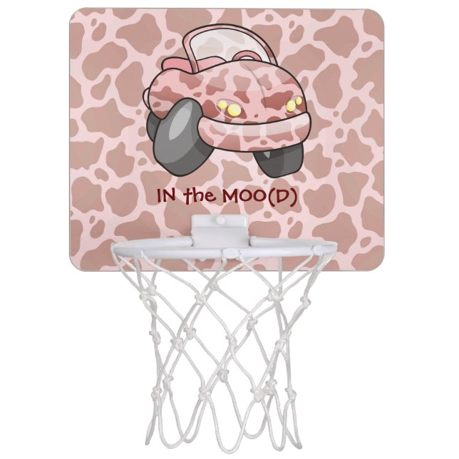 Moo Car Mini Basketball Hoop (Front)
