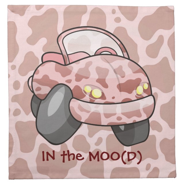 Moo Car Napkin (Front)