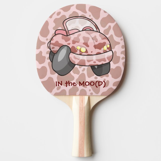 Moo Car Ping-Pong Paddle (Front)