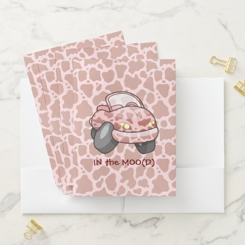 Moo Car Pocket Folder