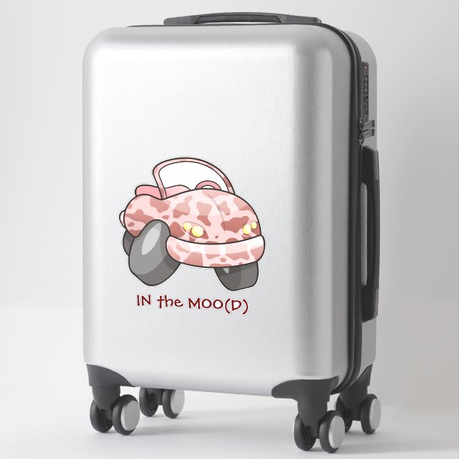 Moo Car Sticker (Suitcase)