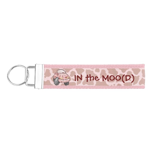 Moo Car Wrist Keychain (Keys on Left)
