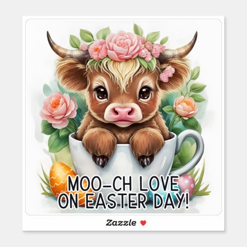 Moo_ch Love on Easter Day _ Easter Sticker