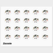 Moo Classic Round Sticker | Zazzle