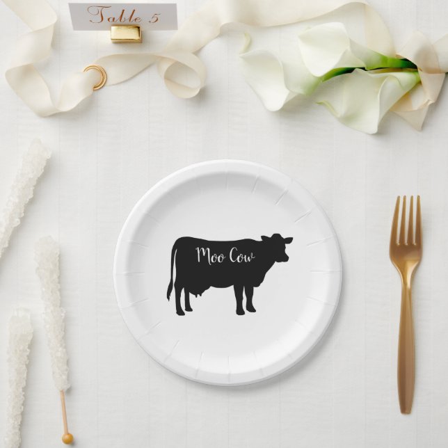Moo Cow Barnyard Party Paper Napkins Plates (Wedding)