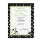 Moo Cow Black white Green Baby Shower Invitation