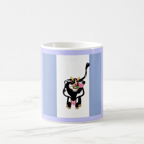 Moo Cow Blue Coffee Mug