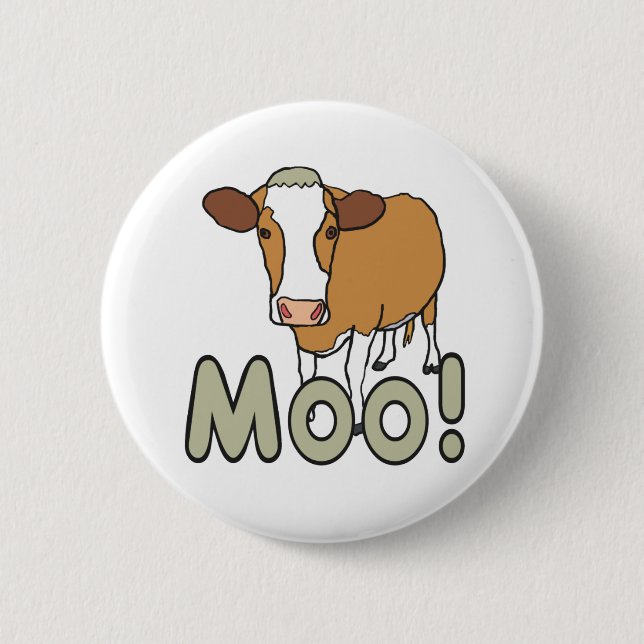 Moo Cow Button (Front)