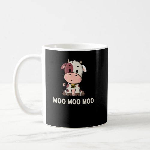 Moo Cow Cow Loving Kids Farm Animal Kids Cow 1  Coffee Mug