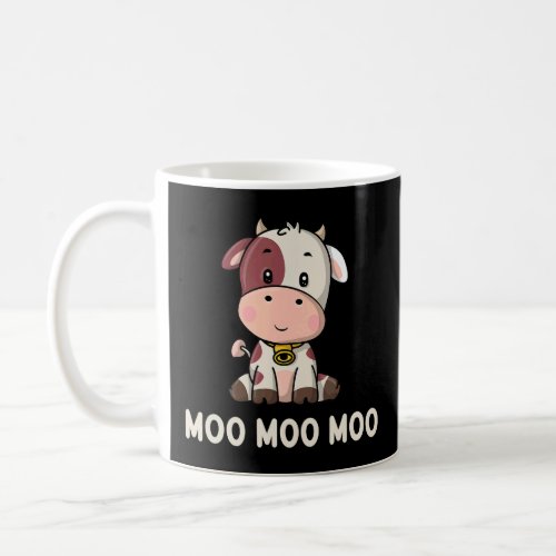 Moo Cow Cow Loving Kids Farm Animal Kids Cow 1  Coffee Mug