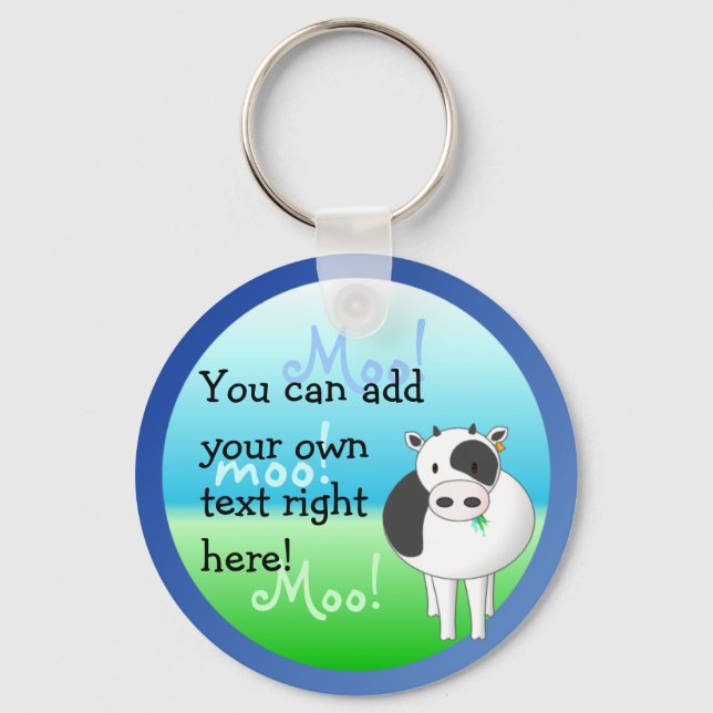 Moo-Cow Keychain (Front)