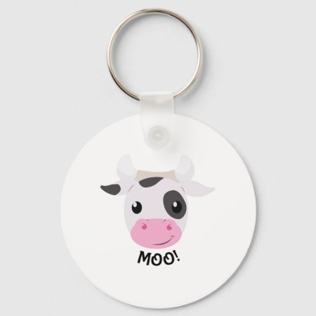 Moo Cow Keychain