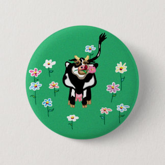 Moo Cow - souvenir when we visit the farm Pinback Button