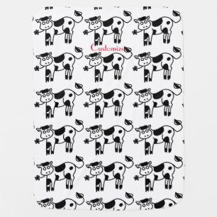 Moo Cow Thunder_Cove Baby Blanket