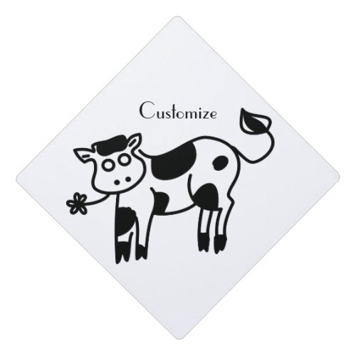 Moo Cow Thunder_Cove  Graduation Cap Topper