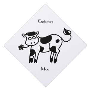 Moo Cow Thunder_Cove Graduation Cap Topper