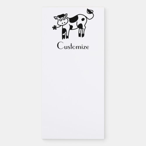 Moo Cow Thunder_Cove Magnetic Notepad