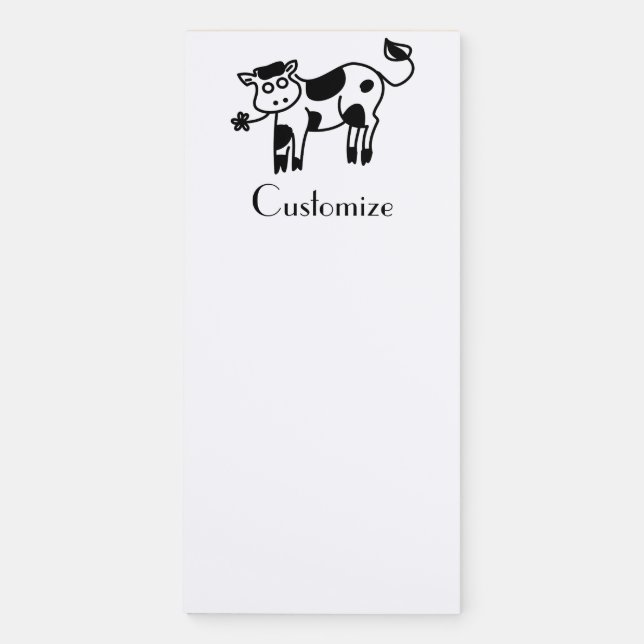 Moo Cow Thunder_Cove Magnetic Notepad (Front)